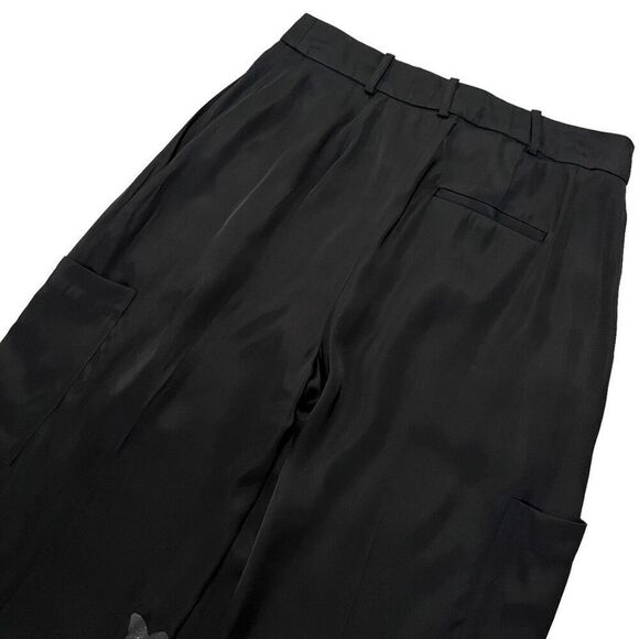 Loulou‎ Studio Carmel Cargo Wide Leg Pant in Black - Picture 11 of 15